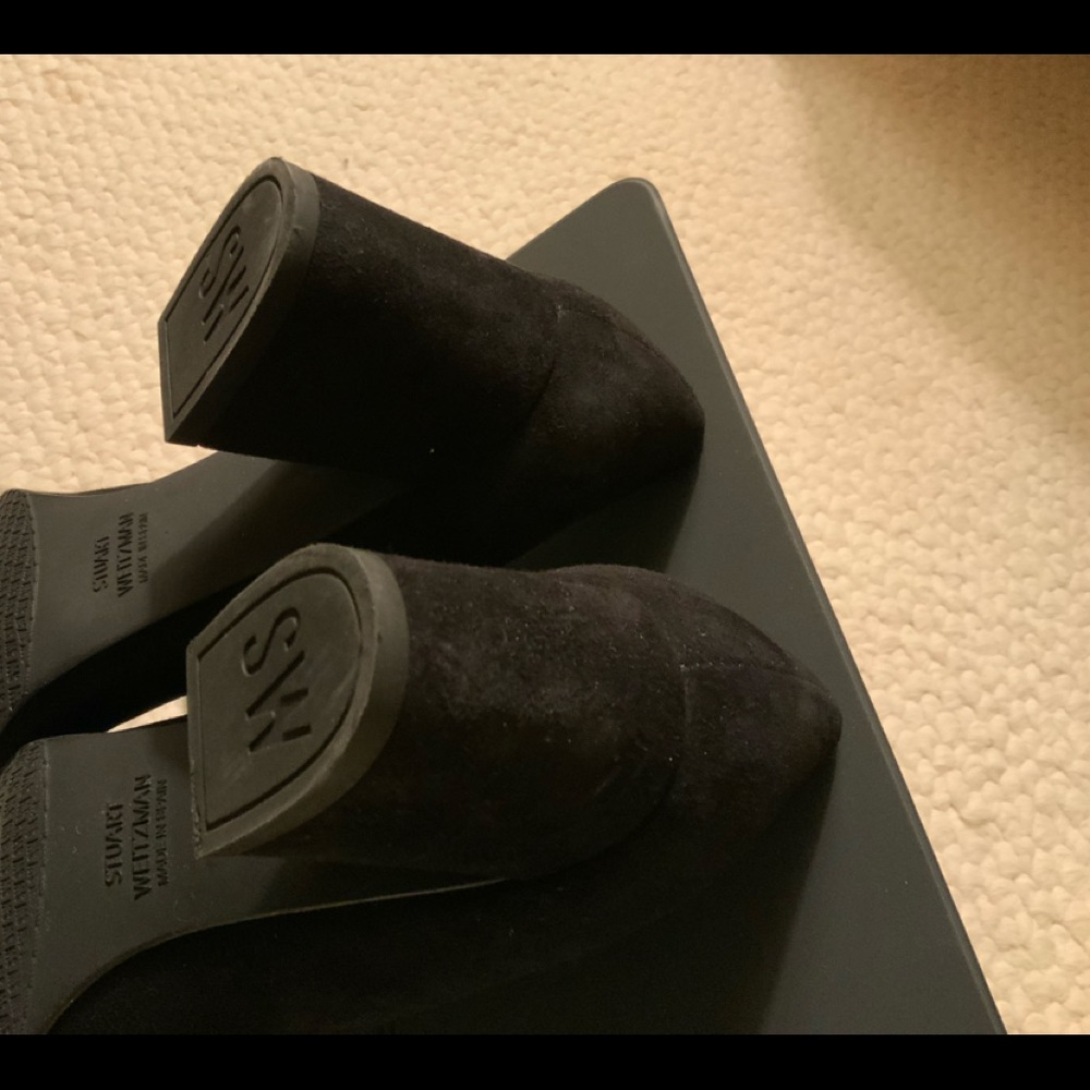 Stuart Weitzman Suede Block Heel Shoes Size: 6.5 - image 5
